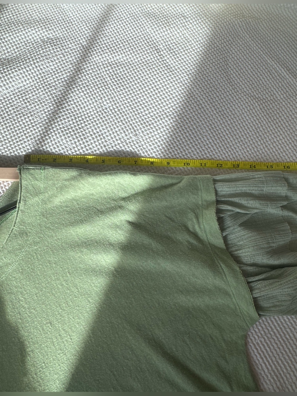Umgee Light Sage Green Tiered Ruffle Tunic Top - Picture 11 of 16